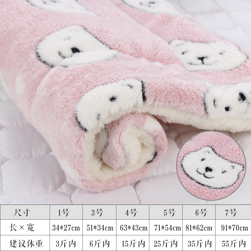 Autumn and Winter warm cats and dogs general blanket