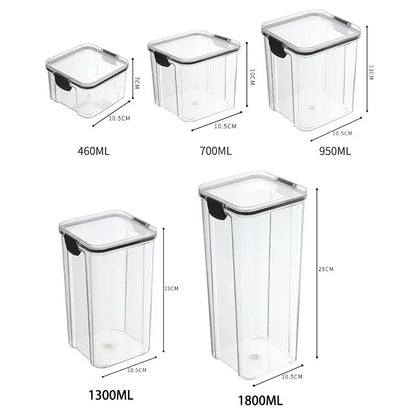 Food grade transparent plastic cans box