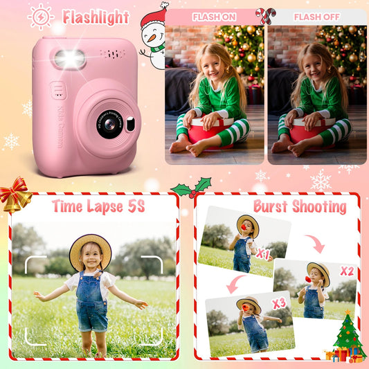 Instant Print Camera for Kids