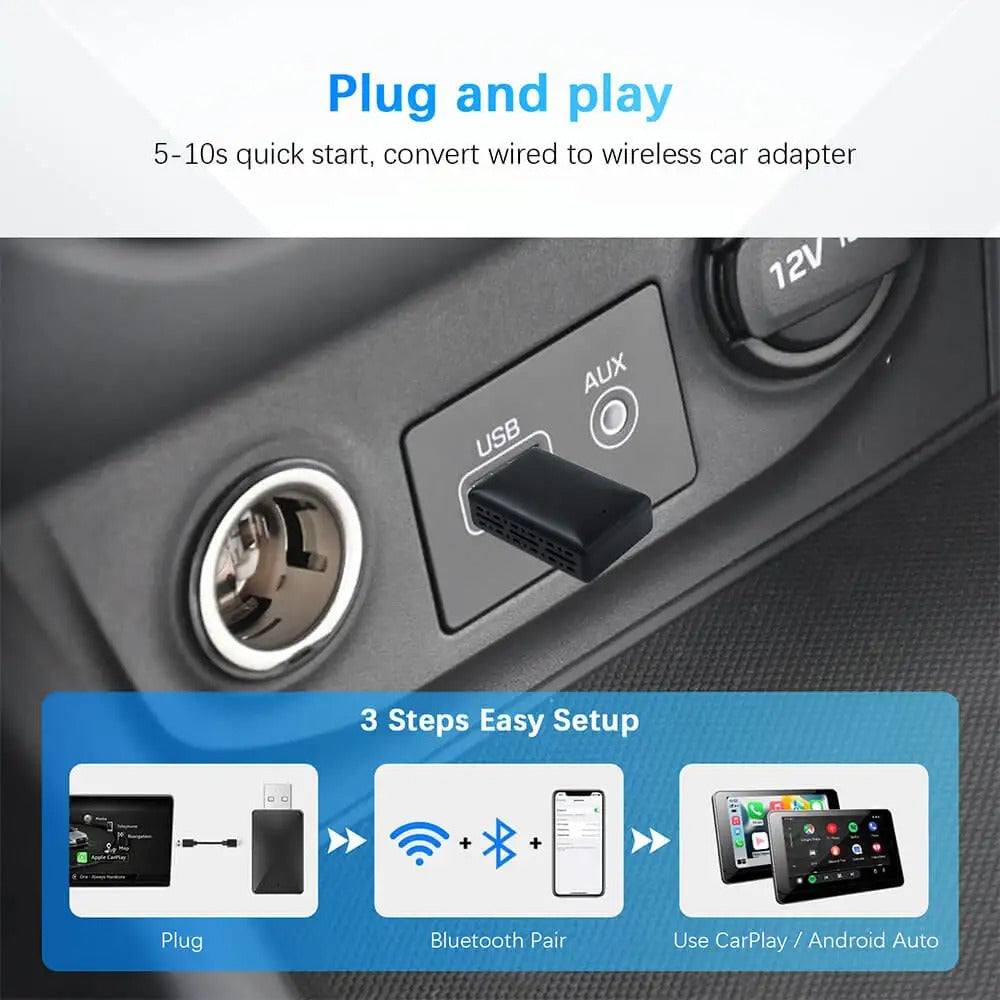 2-in-1 CarPlay Android Auto Adapter