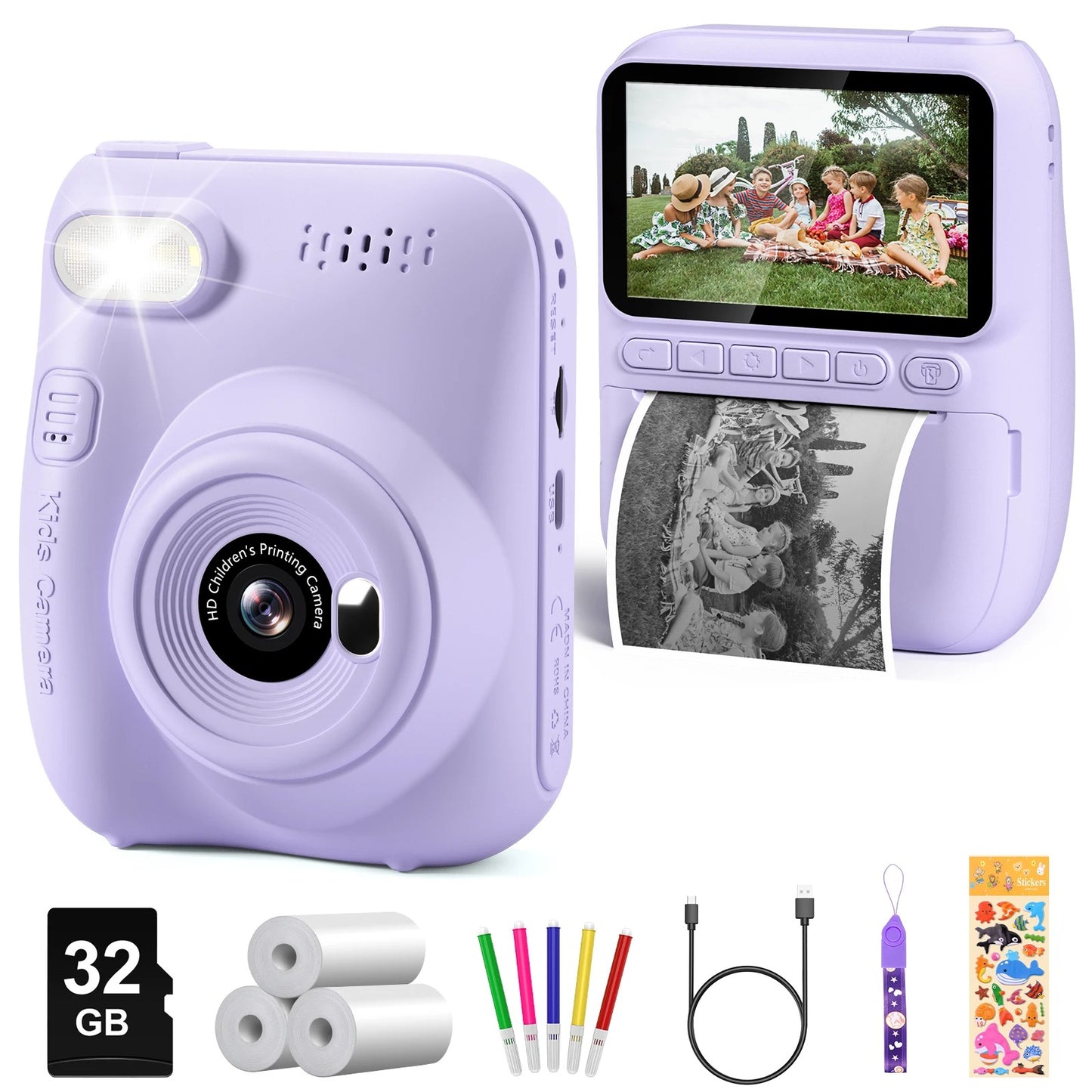 Instant Print Camera for Kids