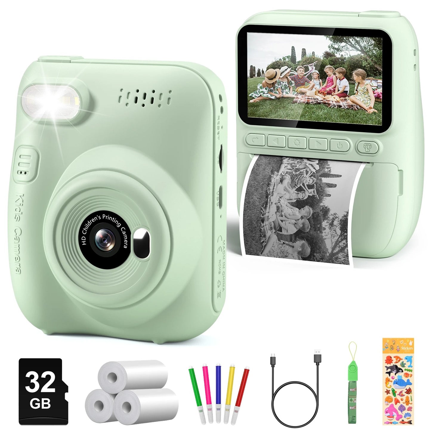 Instant Print Camera for Kids